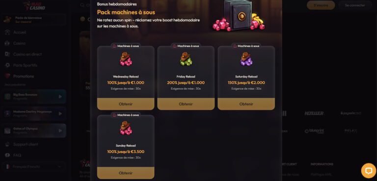 Découvrez les Meilleures Promotions et Bonus à Mad Casino en France - aperçu